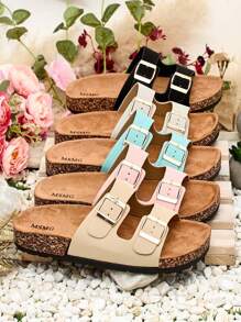 Royalfashion Women's Ottoma Flat Sole Flip-Flops