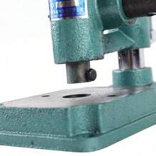 Leather Hole Puncher Hand Punch Machine Manual Embossing Press Imprinting Tool - Green - View 4