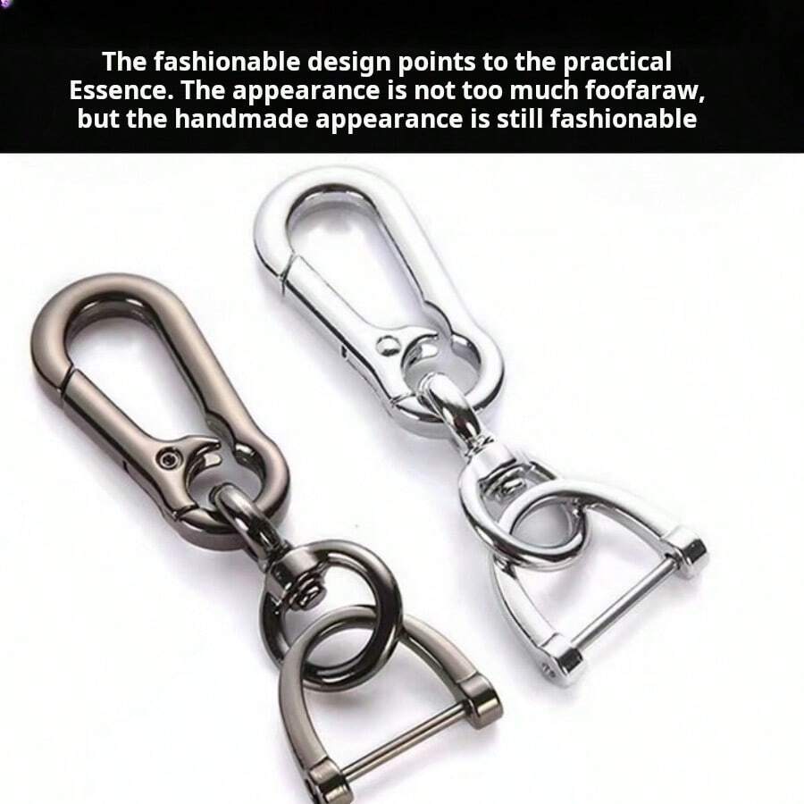 Metal 8-Shaped & Horse Hoof Car Key Chain, Minimalist & Casual Daily ...