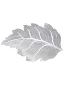 4pcs- 3D Touch Gold Leaf Shaped Place Mats, Tropical Leaves, Vinyl Tablemats Plastic Table Mats For Holiday Wedding Dining Table Decoration, Suitable For Table Centerpiece Wedding Gold Placemats Birthday New Year Tabletop Decoration - Golden Leaves - View 14