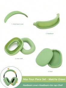 1 套 4 件装硅胶保护套，适用于 Apple AirPods Max 耳机，防刮保护套 - 彩色 - 查看 10