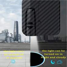 Easypie Selection 2pcs LED Door Welcome Lights, Automatic Induction Interior Pedal Courtesy Lights, Carbon Fiber Design, Suitable For Most Vehicles - 迎賓燈 - 查看 5