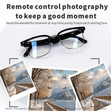 SENBONO Orignal 2025 New Smart Glasses With AI Translation Built-In Microphone And Speaker, High-Definition Voice Calling And Music Playing, Smart Audio Glasses, Suitable For Sports, Driving, Fishing, And Daily Home Wear, Preferred For Both Men And Women, Best Gift For Men Women