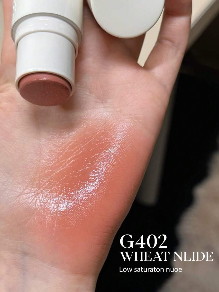 JOOCYEE GLAZED Multi-Purpose Blush Stick G402 Wheat Nude, Long-Lasting Natural Blush Suitable For Lips And Cheeks - G402 Wheat Nude - View 1