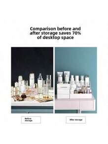 Large Capacity & Multi-Layer Drawer Vanity Case Dormitory Finishing Plastic Shelf Cosmetics Skin Care Dresser Desktop Storage Box