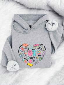 OT Heart Hoodie, Occupational Therapy Hoodie, Special Education Hoodie, Sped Teacher Tee, Gift For OT, OT Assistant Hoodies, Occupational Therapist Hoodies  TX-1017 - 灰色 - 查看 1