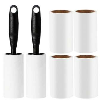 Cunese Lint Rollers 60/120/180/240 Sheets Mega Value Set,Pet Hair Remover With,For Pet Hair Removal, Dog And Cat Lint Remover Works Great On Pet Hair