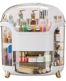 Large Capacity Makeup Organizer Makeup Organizer Countertop Vanity Organizer For Waterproof &Dustproof Skincare Organizers For Bedroom Bathroom Multi-Style Makeup Organizer For Vanity - 1 - 查看 1