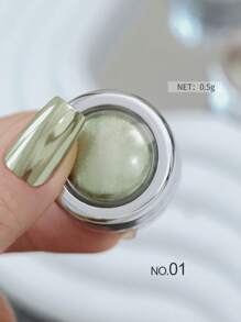 13 Jars Perfect Color Powder Pearl Makeup Set, Mirror Effect Silver Metallic Holographic Dip Powder, Suitable For Resin Crafts And Nail Art, Decorative Iridescent Mermaid Pigment - Multicolor - View 19