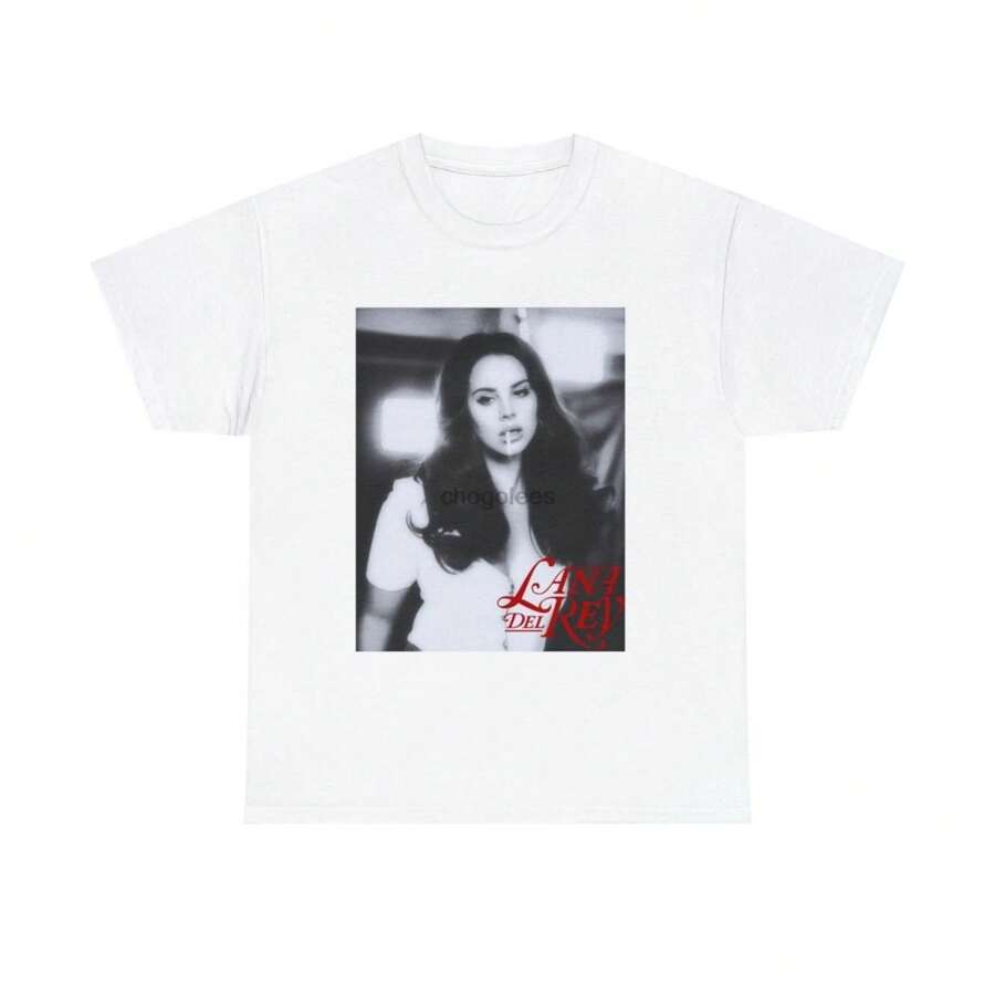 Lana Del Ray Graphic T-Shirt. - 白色 - 查看 1