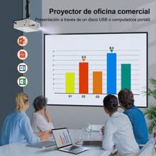 Proyector 4K Soporte, XuanPad Proyector Bluetooth WiFi6, 26000L 1080P Proyector Portatil, Proyector para Cine en Casa con trípode para iOS/Android/TV Stick - Enfoque automático con IA A-26000L - Ver 6