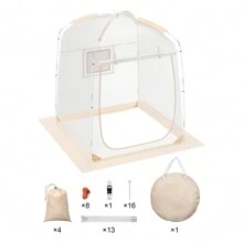 Sports Tent, Instant Pop-Up Tent Shelter Weatherproof Pod, Outdoor Bubble Clear View Tent, Climate Canopy Shelter For Soccer, Football, Softball & Other Sporting Events And Parades - For 1 Person - 查看 8