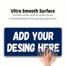 1pc Customized Large Rectangular Mouse Pad - Non-Slip, Durable Stitched Edges, Natural Rubber - Perfect For Office, Gaming And Study - Customized Design Available - Multicolor - View 5