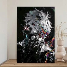 Framed-Dark Mad Masked Man Anime Canvas Art Cool Unique Wall Decoration,Birthday Party Decoration, Family Living Room Office Wall Decoration, Perfect Valentine's Day Gift And Wall Decoration