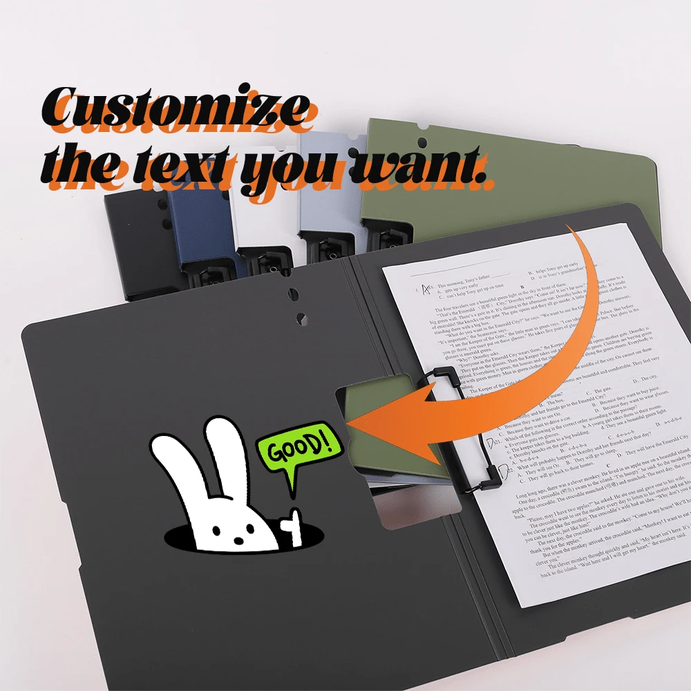 1pc Customized High-Definition Text Multipurpose A4 File Folder Organizer, Office Use