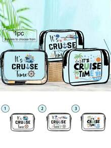 3 สไตล์ กระเป๋า Pvc ใสกันน้ำอเนกประสงค์ ลายตัวอักษรสำหรับฤดูร้อน, กระเป๋าเครื่องสำอางสำหรับเดินทาง, กางเกงสุขภัณฑ์สำหรับเดินทาง, กระเป๋าเดินทางสุขภัณฑ์, กระเป๋าชายหาดแบบมีธีม, เหมาะสำหรับผู้ชายและผู้หญิง สวัสดีฤดูร้อน, การเดินทางเพื่อธุรกิจ, ห้องน้ำ, ของใช้จำเป็นสำหรับการเดินทาง, ของใช้จำเป็นสำหรับการล่องเรือ, ชุดปาร์ตี้สำหรับผู้หญิง, ของใช้จำเป็นสำหรับบุรุษไปรษณีย์ - มัลติคัลเลอร์ - ดู 1