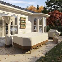 Funda para Calefactor de Terraza Exterior de Pie Redondo, Beige Bronceado, 91,4 x 46,9 x 241,3 cm - Beige Bronceado - Ver 3