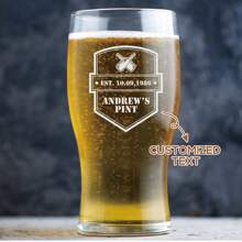 Personalised Pint Glass Engraved Custom Etched Bespoke Glass Any Text Custom Gift For Beer Glassware Full Pint Mug,Multi-Functional,Durable,Ornamental,Reusable,Exquisite,Stylish,High-Quality,Colorful,Modern,Custom,Personalized,Unique,Wedding Essentials