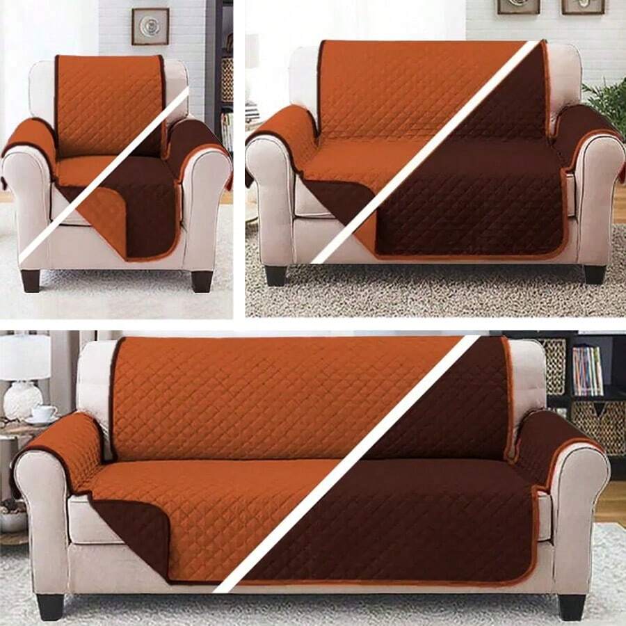 Sofa Slipcovers - Burnt Orange - View 1