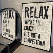 1 件复古报纸粉色流行语录海报艺术咖啡馆酒吧房间墙壁装饰无框架