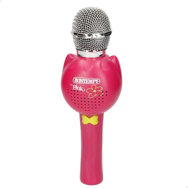 Bontempi Microfone infantil sem fio rosa com alto-falante ✅ Entrega 24/48 horas para Espanha (península)
