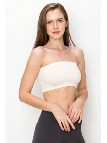KURVE SEAMLESS MINI BANDEAU TUBE TOP - Delicacy - View 4