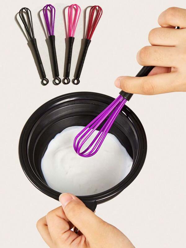 5Pcs Hair Color Whisk Plastic Hair Dye Cream Stirrer Mixer DIY Hairdressing Mixing Whisk For Salon Barber Hair Colour Hair Bleach Hair Color Whisk Mini Whisk For Hair Dye Color Mixing Salon Barber Plastic Hairdressing Dye Kitchen Baking Cooking Mixer Tool,Hair Tools,Hair Products And Accessories For Barber Salon Beauty Travel Essentials,Back To School,Travel Holiday Essentials,Hair Accessories For Women
