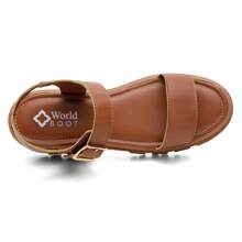 Women's Sandal Papete Lightweight Soft Ultra Comfort Anatominca Anti-Stress - 駝色 - 查看 7
