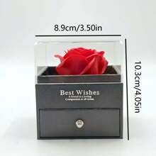 1 套玫瑰礼盒，心形，永恒之心吊坠项链，适合送给妈妈、妻子、女朋友、最好的朋友、情人节、周年纪念日、母亲节、生日、婚礼、派对礼物、教师节、毕业典礼 - 彩色 - 查看 10