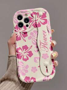 Flower 1 件时尚花卉印花加厚耐冲击手机保护壳，带支架功能，兼容 Apple 和系列 - 彩色 - 查看 2