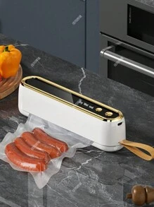 1pc 2-In-1 Wireless Handheld Vacuum Sealer With 10pcs Vacuum Bags, Suitable For Food Preservation Vacuum Sealer/Plastic Sealer, Simple Operation, Applicable For Dry, Wet And Powder Foods