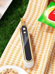 1pc 2-In-1 Wireless Handheld Vacuum Sealer With 10pcs Vacuum Bags, Suitable For Food Preservation Vacuum Sealer/Plastic Sealer, Simple Operation, Applicable For Dry, Wet And Powder Foods