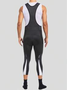 Qualicos Cycling Bibs Men 3/4 Bike Bib Tights 4D Padded Bike Shorts For Men Breathable Mountain Biking Bicycle 3/4 Pants Men