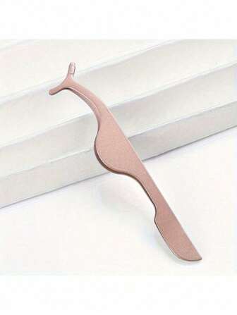 1 st ögonfranspincett i rostfritt stål, pincett för fransförlängning, pincett för borttagning av fransar, appliceringsverktyg för lösögonfranslim för kvinnor