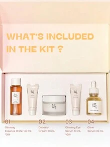Beauty of Joseon Skincare Essential Kit[Mini-Sized Ginseng Essence Water+Mini-Sized Glow Serum+Mini-Sized Revive Eye Serums*2+Full-Sized Dynasty Cream] - Skincare Essential Kit - View 2