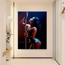 Modern Sexy Dancer Canvas Art Print - Wooden Frame Canvas Painting 2.25cm Piece (3) Thickness 0.9inch / 3, Home Gift Decoration, Room Decoration Aesthetics, Wall Decoration Art, Perfect Gift, Autumn Winter Wall Decoration, Living Room Decoration, Bedroom Decoration, Kitchen Decoration, Entrance Decoration, Bathroom Decoration, Direct Wall Painting, High-Quality Wall Painting Poster