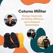 Men's Military Tactical Safety Boot With Comfortable Gel Insole New Release - 黑色 - 查看 8