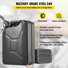 Gasoline Tank With Nozzle And Lockable Bracket, Water Storage Container, Automatic Shut-Off Function And Adjustable Flow, Suitable For Most Cars Motorcycles SUV ATV UTV, Rust-Proof And Heat-Resistant Steel Fuel Tank, Hydraulic Oil Storage Tank With Filter Screen Thermometer Filter Breather Cap For Tractors And Trucks, Red & Green & Yellow & Black