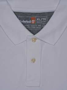 Timberland MILLERS RIVER PIQUE SHORT SLEEVE POLO WHITE - White - View 4