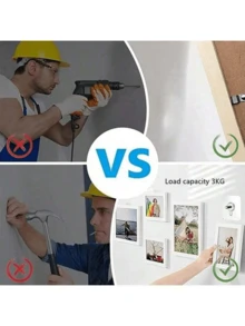 1-30 dụng cụ treo tranh tường không cần đinh, móc dán chắc chắn, vít vô hình, móc treo khung ảnh cưới, móc treo khăn phòng tắm không để lại dấu vết - Nhiều màu - Xem 10