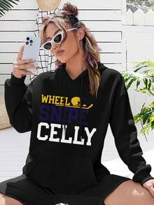 Letterkenny Wheel Snipe Celly Hockey Big Size Women Hoodie Hoodie For Women Ice Hockey Shamrocks Hockey Team - Black - View 1