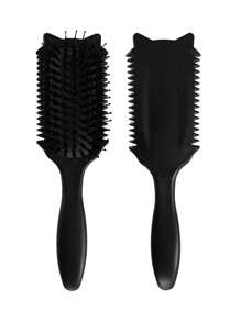 Cepillo definidor de rizo 2025 - Cepillo sin tirones para estilizar y desenredar los rizos de hombres y mujeres - Antiencrespamiento, uso en seco y húmedo, cepillo de pelo, peine, herramientas para el cabello, productos y accesorios para la peluquería, salón de belleza, artículos de viaje esenciales