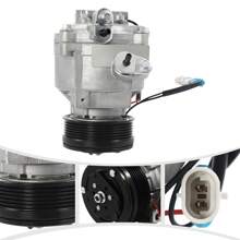 ZhdnBhnos Air Conditioning Unit Compressor  Auto Air Conditioning Compressor  AC Compressor Pump A/C Compressor - Silver - View 3