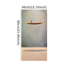 1PC Nordic Style Boatman Support Canvas Painting, Modern Art Print Posters For Office And Home Decoration, Simple And Stylish Wall Arts, No Frame Gifts Birthday Graduation