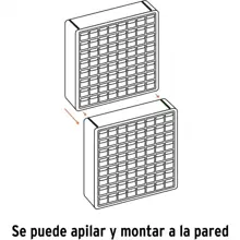 Organizador con 44 gavetas ranuras para montarse en pared - 1 - Ver 6