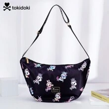 Tokidoki Crescent Crossbody Bag For Women Large Capacity Tokidoki Shoulder Bag Casual Sling Bag Unicorno Shoulder Handbags With Adjustable Strap - 黑色 - 查看 6