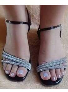 Sofia Model Flat Sandal - 黑色 - 查看 2