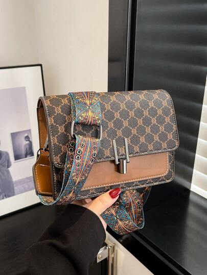 时尚方包，中年复古手提包