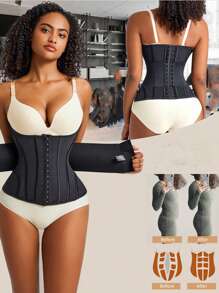 1 Pc Waist Trainer Body Shapewear Women Bottoms Tummy Slimming Sheath Woman Flat Belly Girdle Sheath Wrap Waist Colombia Belt Gaine Tummy Control Corset Body Shaper