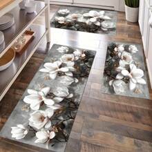 1pc Floral Pattern Carpet, Sunflower Pattern Bathroom Rug, Kitchen Mat, Bathroom Mat, Outdoor Carpet, Bathroom Decor Mat, Non-Slip Kitchen Mat, Bathroom Floor Mat, Floor Mat - FUCFD073 - View 2